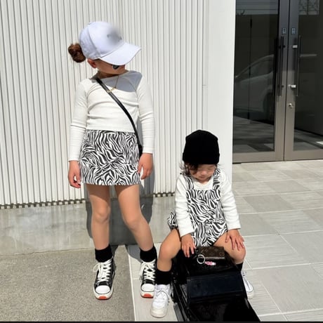 ボトムス anon baby 即納》𝐎𝐫𝐢𝐠𝐢𝐧𝐚𝐥 ダルメシアンバイカーパンツ&ベビー