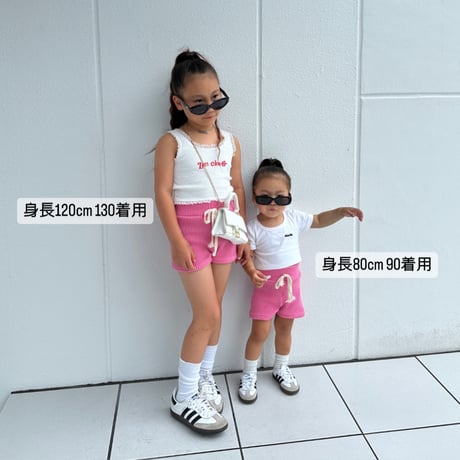 〈即納〉𝐎𝐫𝐢𝐠𝐢𝐧𝐚𝐥  ニットショートパンツキッズ&ママ