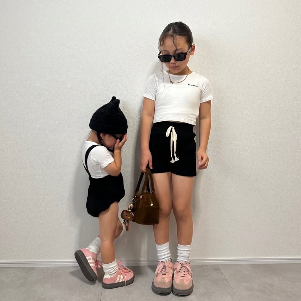 ボトムス anon baby 即納》𝐎𝐫𝐢𝐠𝐢𝐧𝐚𝐥 ダルメシアンバイカーパンツ&ベビー