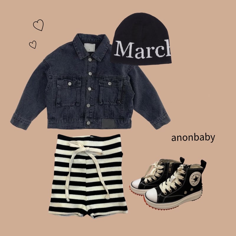 即納〉𝐎𝐫𝐢𝐠𝐢𝐧𝐚𝐥 ボーダーショートパンツ&ベビー&ママ | anon baby