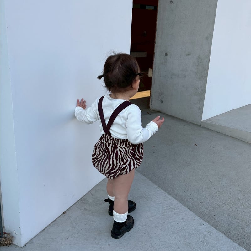即納〉𝐎𝐫𝐢𝐠𝐢𝐧𝐚𝐥 ブラウンゼブラショートパンツ&ベビー | anon baby