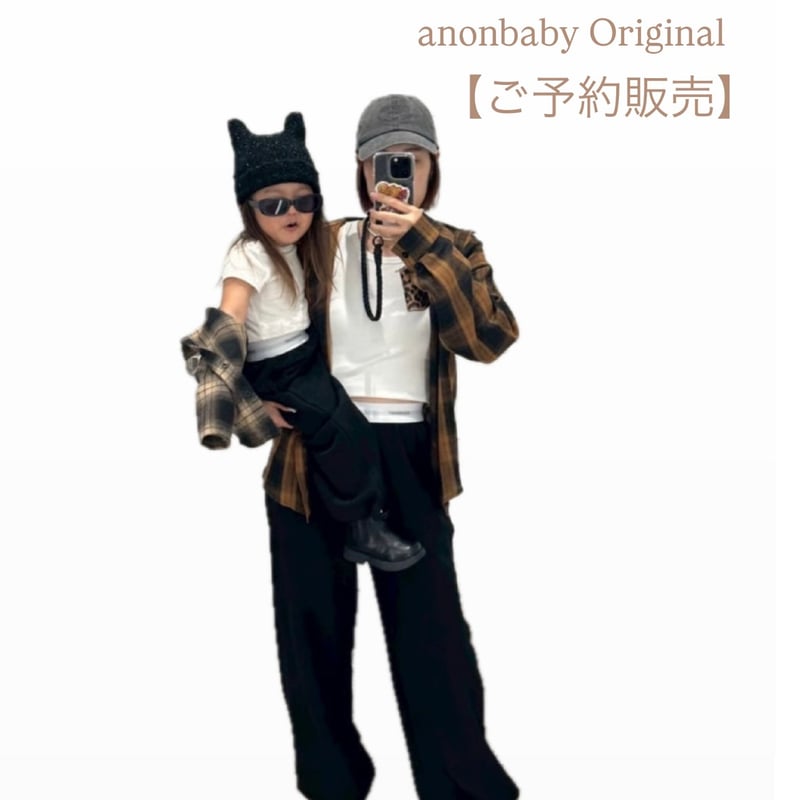 ご予約販売〉𝐎𝐫𝐢𝐠𝐢𝐧𝐚𝐥 ANONBABYスウェットパンツ【ブラック