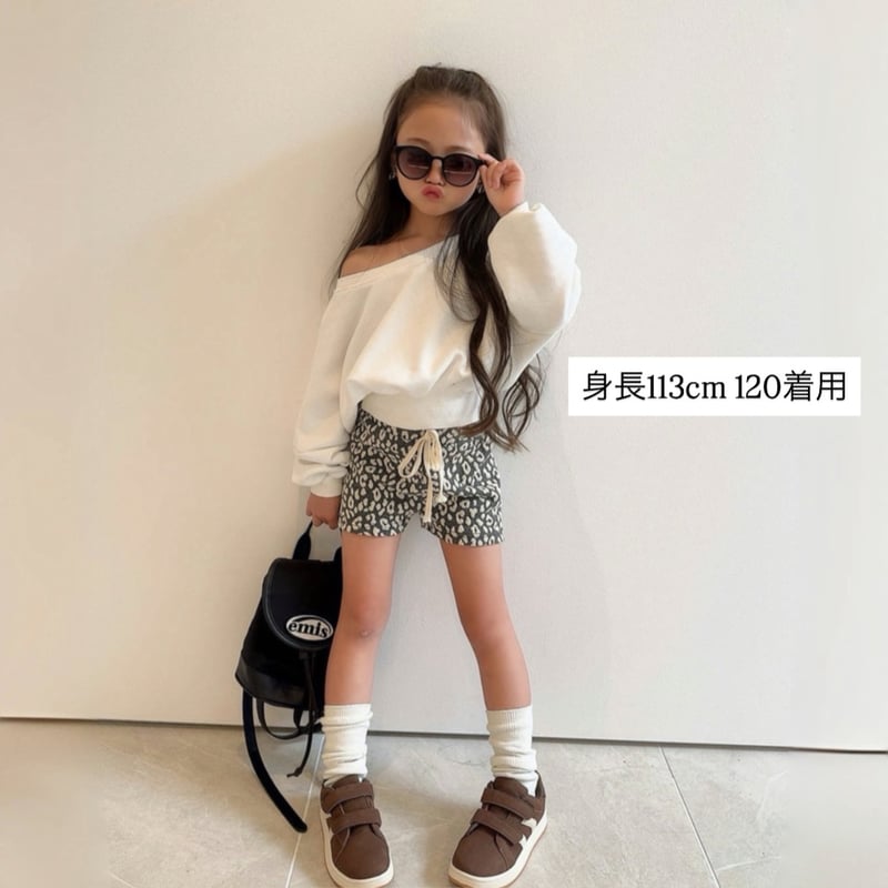 即納〉𝐎𝐫𝐢𝐠𝐢𝐧𝐚𝐥 グレーレオパード ショートパンツ&ベビー