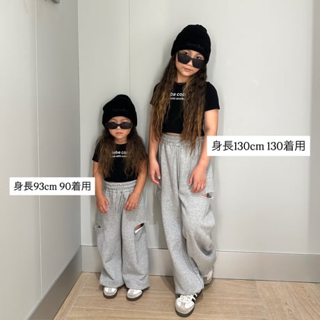 〈即納〉𝐎𝐫𝐢𝐠𝐢𝐧𝐚𝐥 サイドカットスウェットパンツ【グレー】