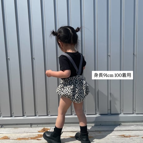 〈即納〉𝐎𝐫𝐢𝐠𝐢𝐧𝐚𝐥 グレーレオパード ショートパンツ&ベビー