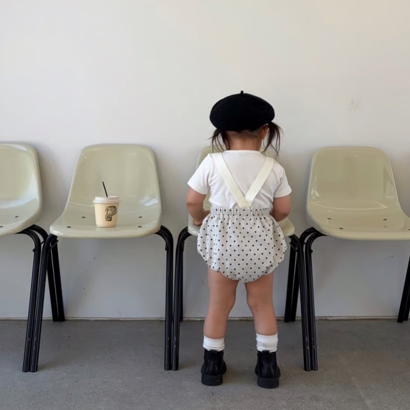 ボトムス anon baby 即納〉𝐎𝐫𝐢𝐠𝐢𝐧𝐚𝐥 ホワイトドットベビーパンツ | anon baby