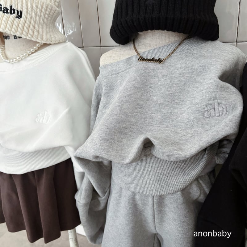 即納〉𝐎𝐫𝐢𝐠𝐢𝐧𝐚𝐥オフショルダートップス【グレー】 | anon baby