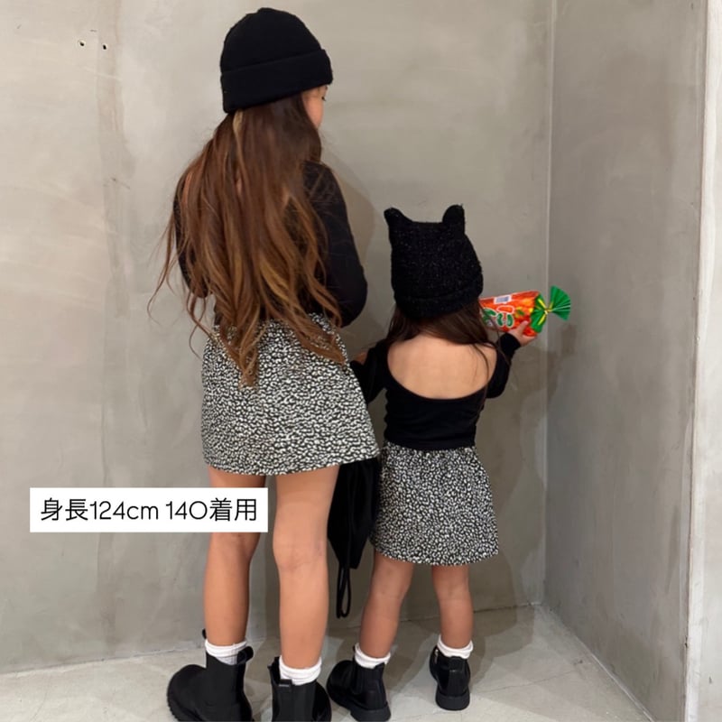 即納〉𝐎𝐫𝐢𝐠𝐢𝐧𝐚𝐥 ブラックレオパードスカート&ベビー