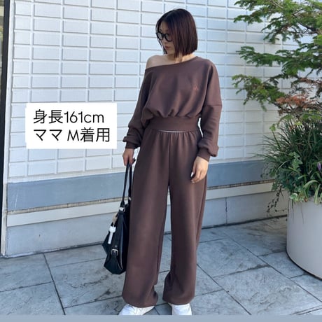 〈ご予約販売〉𝐎𝐫𝐢𝐠𝐢𝐧𝐚𝐥 ANONBABYスウェットパンツ【ブラウン】