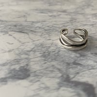 【再入荷】重ね付け風リング（silver925）