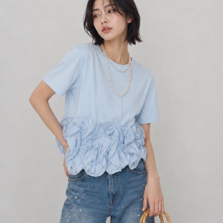 ◆予約◆フリルヘムTシャツ