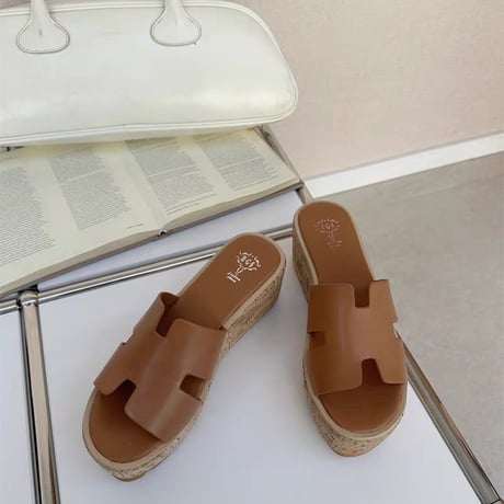 ◆予約◆コルク厚底ソールサンダル