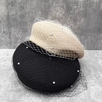 ◆予約◆パールチュールストローベレー帽