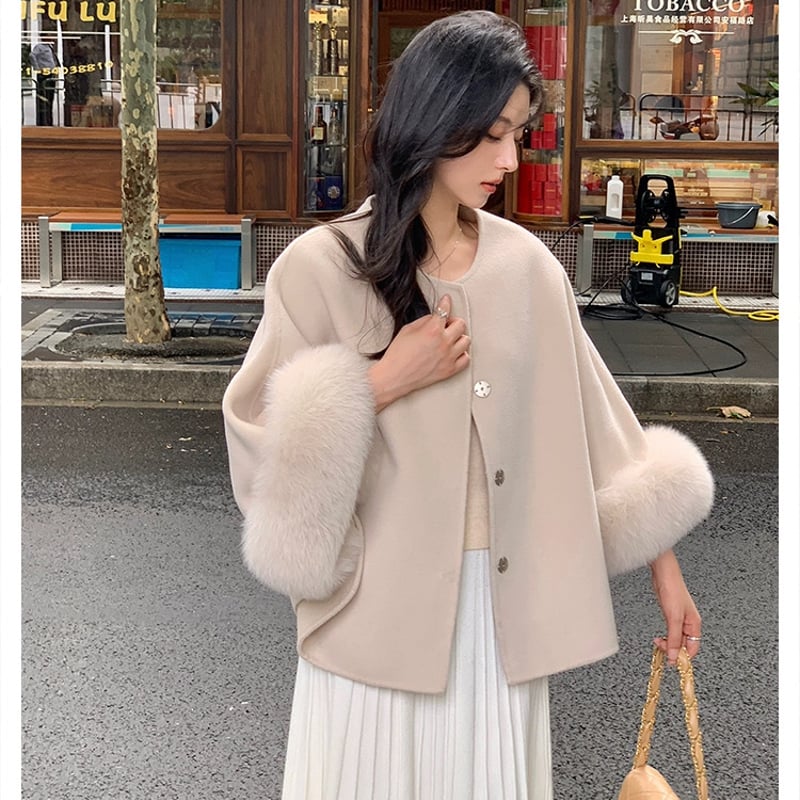 ◇予約◇フォックスファーケープコート | MINSE