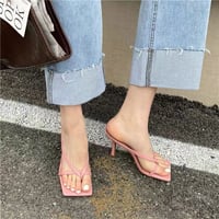 ◆予約◆スクエアトゥートングサンダル