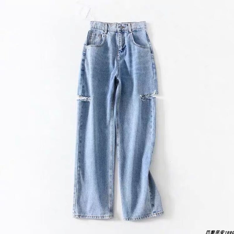 ◇予約◇ダメージデニムパンツ | MINSE