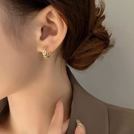 ◆予約◆チェーンループピアス