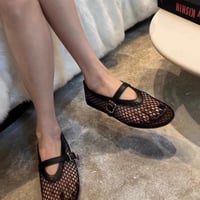 ◆予約◆メッシュストラップフラットシューズ