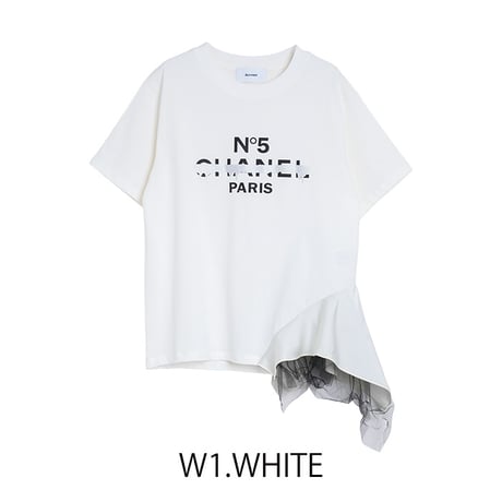 ◆予約◆CH  SCARF-HEM T-SHIRT