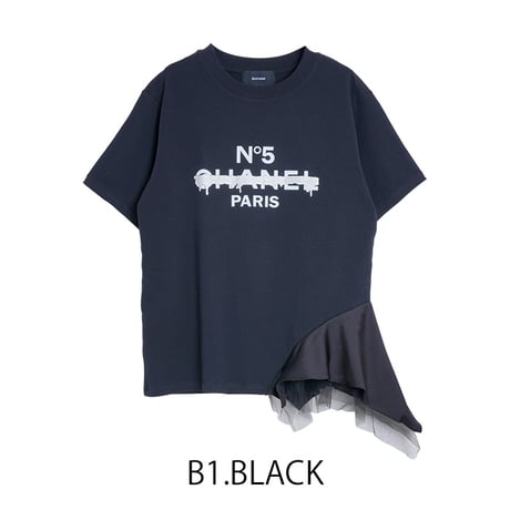 ◆予約◆CH  SCARF-HEM T-SHIRT