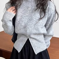 ◆予約◆ウエストジップニットトップス
