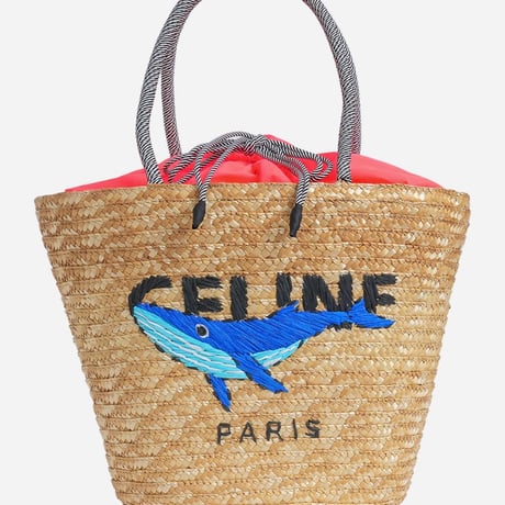 ◆即納◆ロゴ刺繍ストローBAG【SMALL】