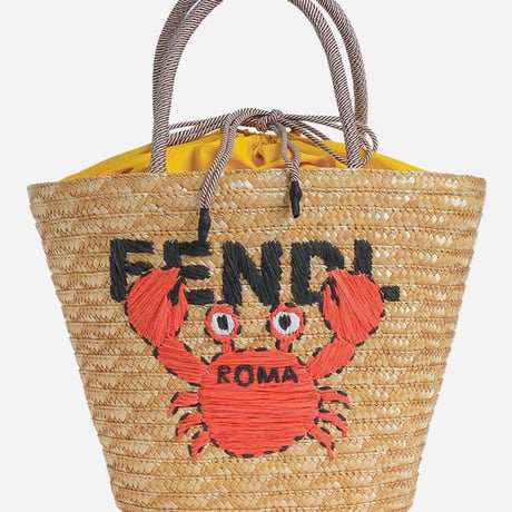 ◆即納◆ロゴ刺繍ストローBAG【SMALL】