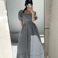 ◆予約◆ポワン袖3段ヘムワンピース