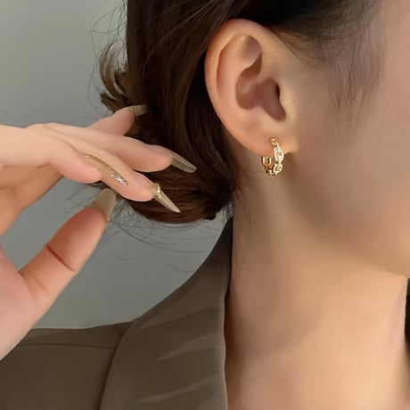◆予約◆チェーンループピアス
