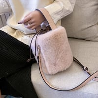 ◆予約◆エコファーバケットショルダーバッグ