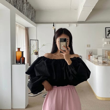 ◆予約◆ボリュームフリルオフショルトップス