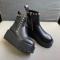 ◆予約◆厚底スタッズチェルシーブーツ