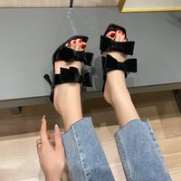 ◆予約◆2リボンピンヒールサンダル