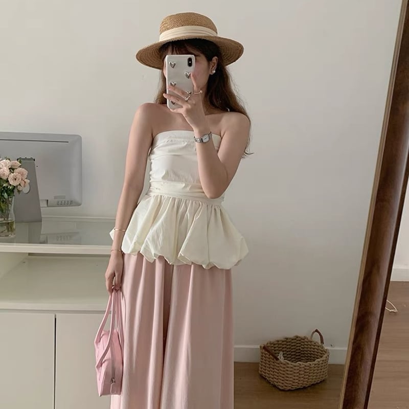 ◇予約◇バルーンペプラムベアトップス | MINSE