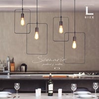 Scenario L size. ペンダントライト 照明 1灯 Lサイズ ブラック dc-p03112