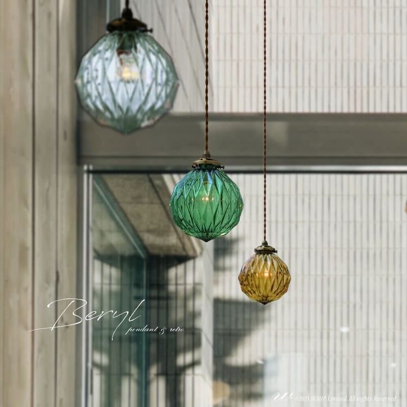 ガラスペンダントライトI/QG ペンダントライト 照明 1灯 ガラス オリエンタル エスニックif-03804