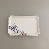 染錦瑞雲鳳凰文菊型盛皿 | 辻精磁社 つじのくら