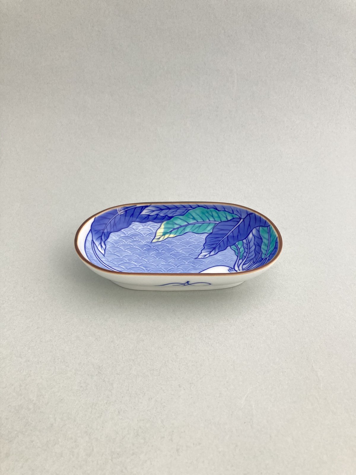 染錦青海波大根文銘々皿 | 辻精磁社 つじのくら