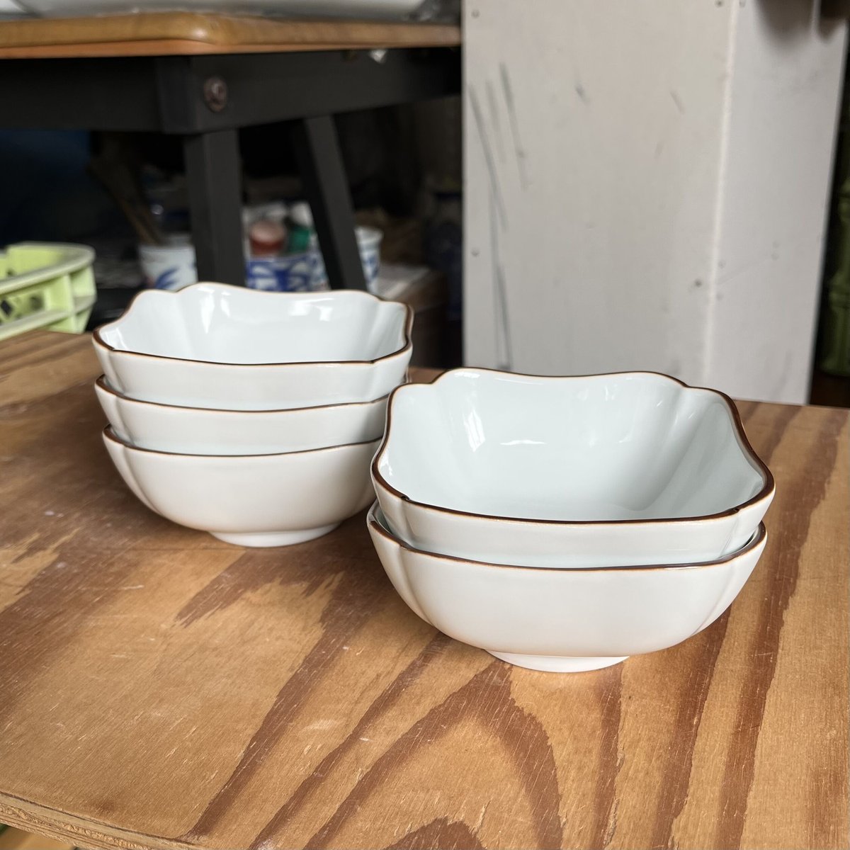 白磁４．５寸小鉢２点　未使用美品 kikkou_kobachi_whi_os1100_600x