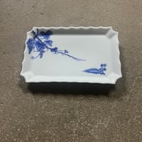 染付龍鳳凰文輪花皿 | 辻精磁社 つじのくら