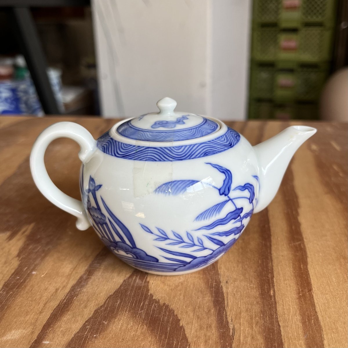 染付鷺文茶器揃 | 辻精磁社 つじのくら