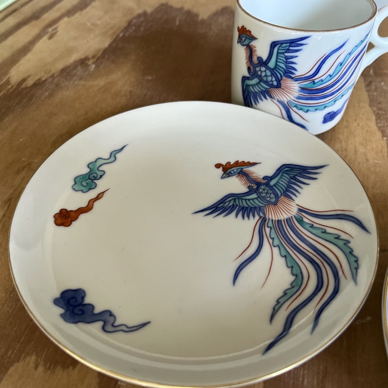 染錦龍鳳凰　花瓶　古琳庵 染錦龍鳳凰 花瓶 古琳庵 染錦龍鳳凰 花瓶 古琳庵