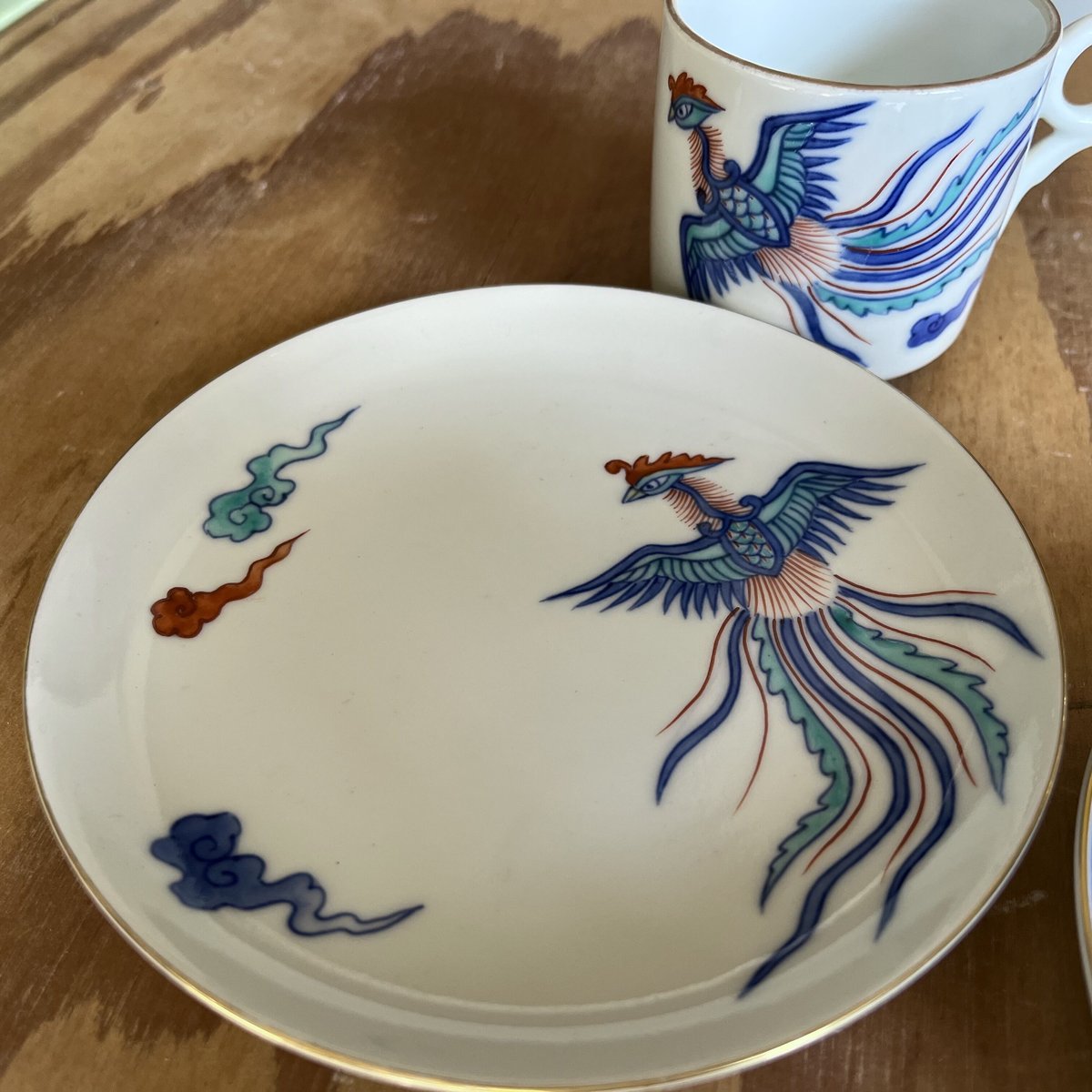 染龍窯　中尾龍純　染錦七宝文　珈琲碗　カップ&amp;ソーサー　１客 Japan Pottery Net / 中尾龍純