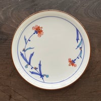 【未使用】十四代辻常陸 輪花 盛皿 染錦龍鳳凰文 染付龍鳳凰文輪花銘々皿 | 辻精磁社 つじのくら