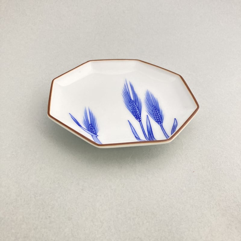 染付麦穂文銘々皿 | 辻精磁社 つじのくら