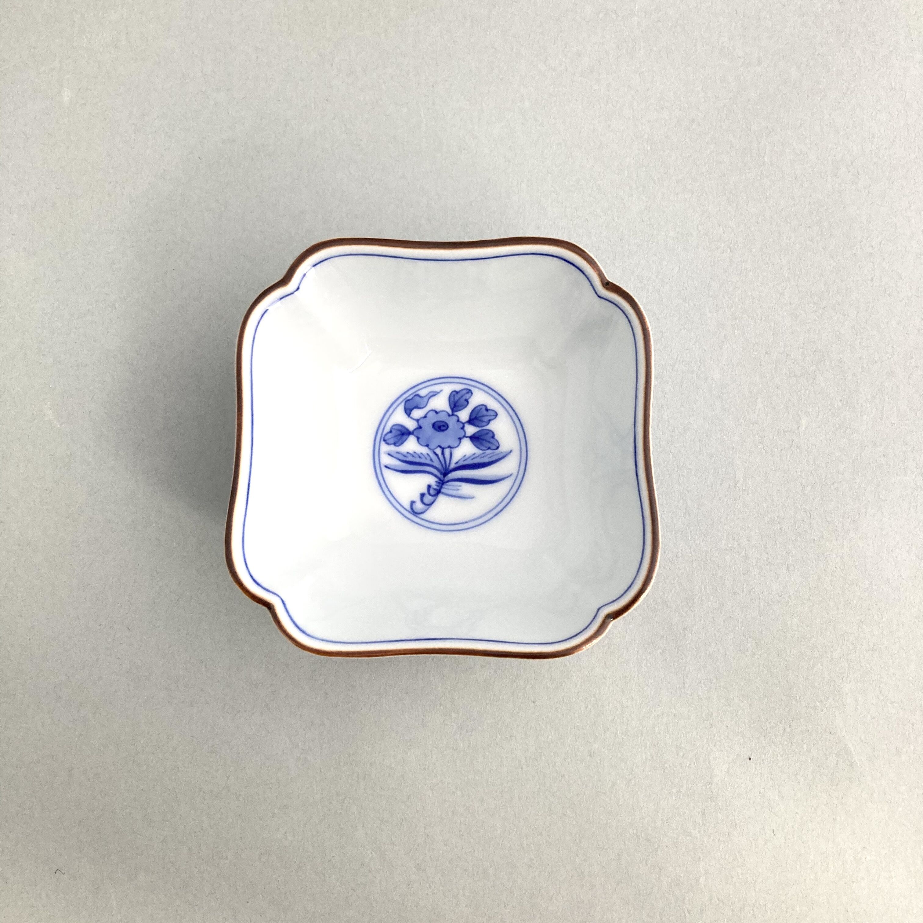 染付龍鳳凰文四角鉢 | 辻精磁社 つじのくら