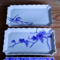 染付水禽文花瓶／染錦瑞雲鳳凰文花瓶 | 辻精磁社 つじのくら