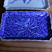 染錦龍鳳凰文輪花皿 | 辻精磁社 つじのくら