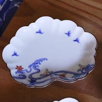 染錦龍鳳凰文輪花皿 | 辻精磁社 つじのくら