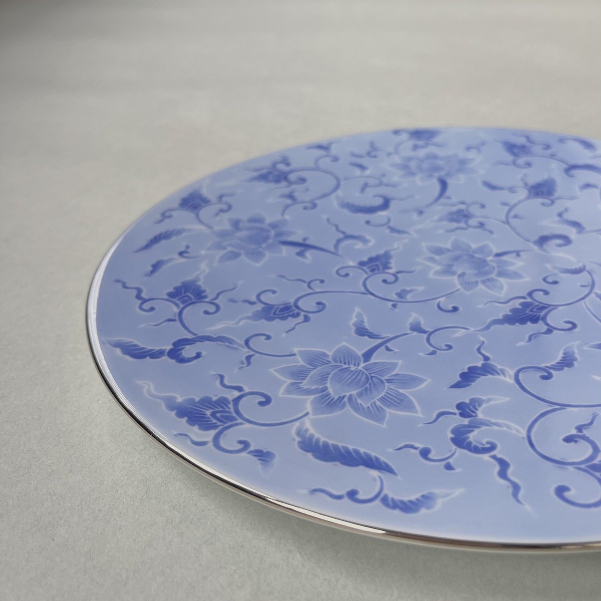 染付月文丸皿 5枚揃え | 辻精磁社 つじのくら